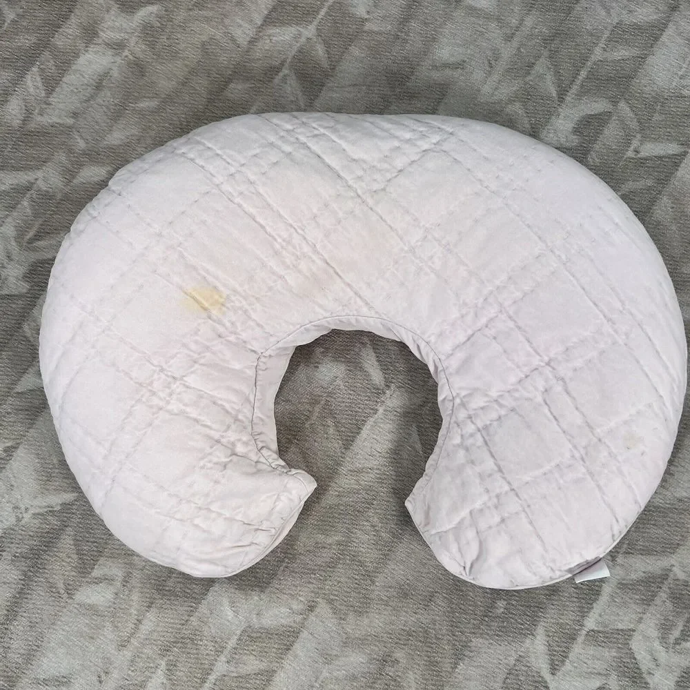 Boppy Nursing Pillow Original Support Pink Ergonomic Baby Feeding‎ Cushion Used